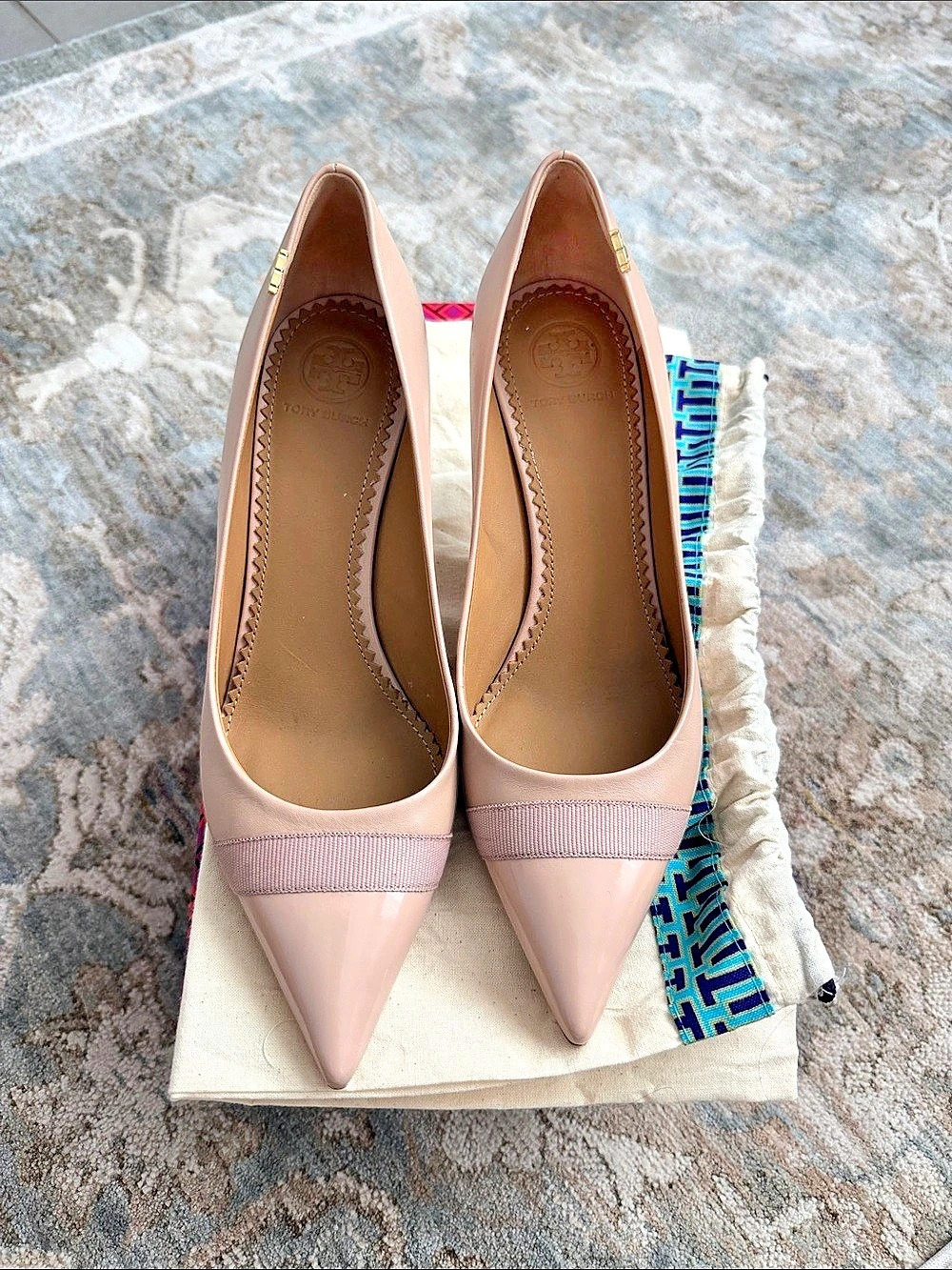 Tory Burch Penelope Cap-Toe Pump Heels in Pink Size US 6.5 EUC